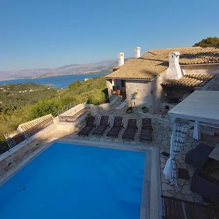 Traditional Stone Olympia Sea View Private Pool *