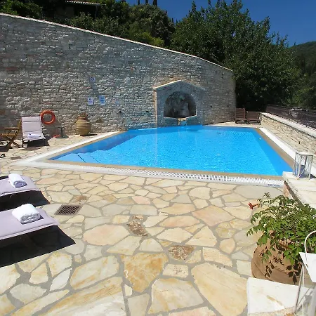 Traditional Stone Olympia Sea View Private Pool Víngla