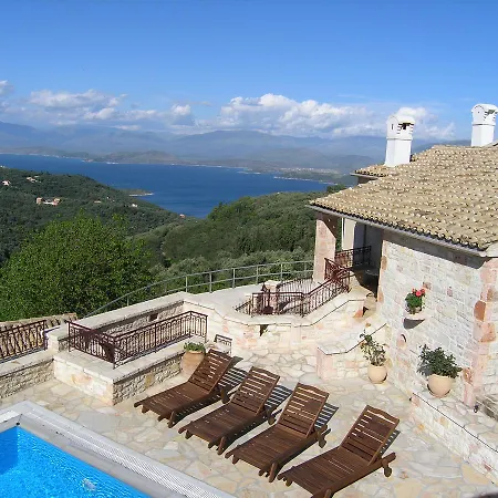 Traditional Stone Olympia Sea View Private Pool ヴィラ