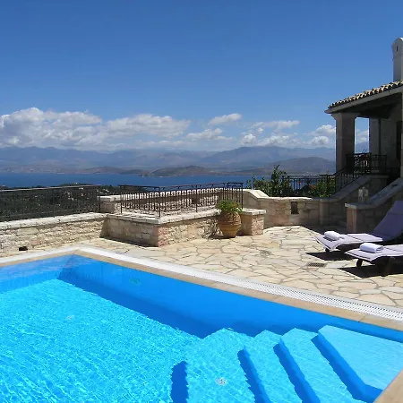 Traditional Stone Olympia Sea View Private Pool ヴィラ *