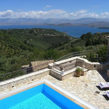 ヴィラ Traditional Stone Olympia Sea View Private Pool *