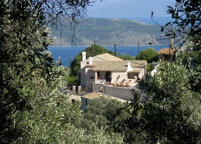 Traditional Stone Olympia Sea View Private Pool