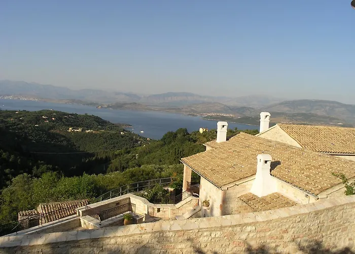 Traditional Stone Olympia Sea View Private Pool 빌라