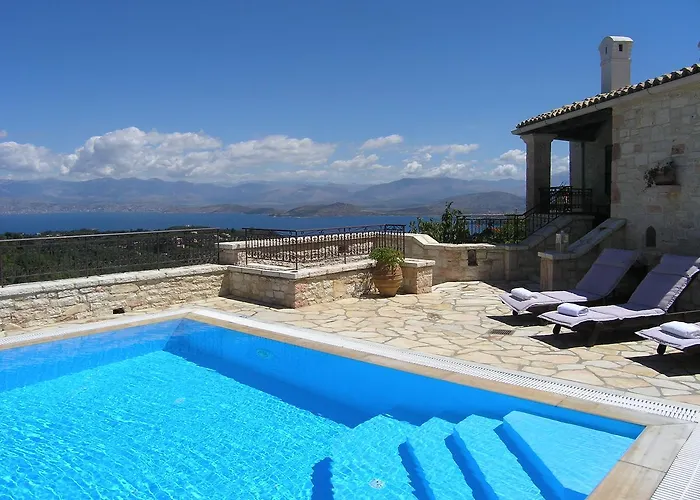 Traditional Stone Olympia Sea View Private Pool Villa *