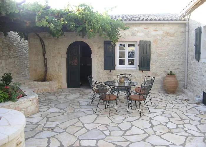 Traditional Stone Olympia Sea View Private Pool Villa