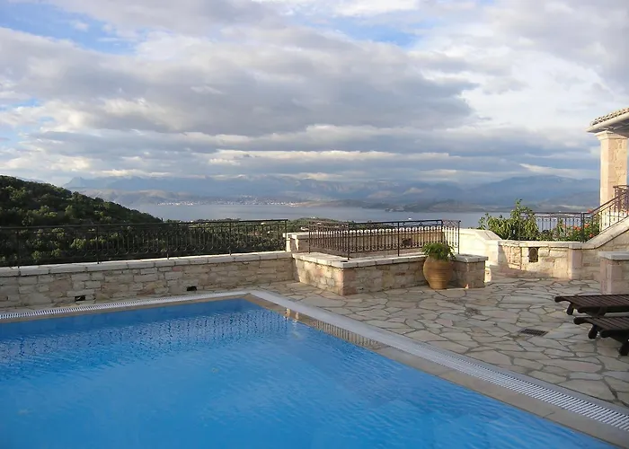 Traditional Stone Olympia Sea View Private Pool *